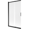 Mexen Fox 2-flügelige verschiebbare Badewannenabtrennung 100 x 150 cm, matt, schwarz - 891-100-002-70-30