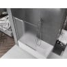 Mexen Fox Duschwand 2-flügelig schiebbar 120 x 150 cm, Mattglas, Chrom - 891-120-002-01-30
