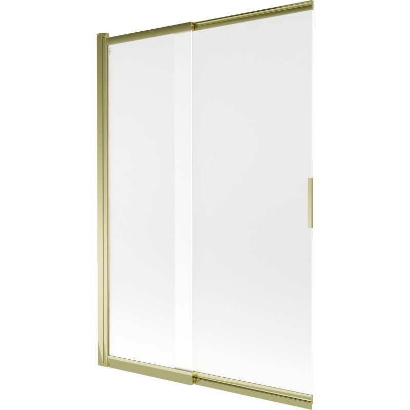 Mexen Fox zweiflügelige verschiebbare Badewannenabtrennung 120 x 150 cm, matt, gold - 891-120-002-50-30