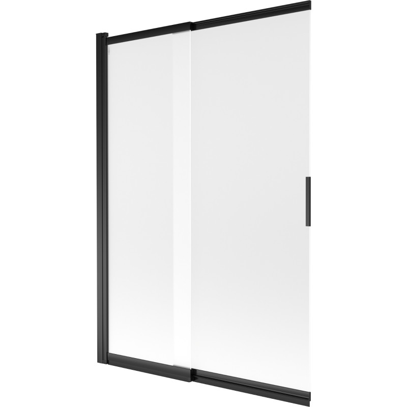 Mexen Fox zweiflügelige Schiebewannenwand 120 x 150 cm, matt, schwarz - 891-120-002-70-30