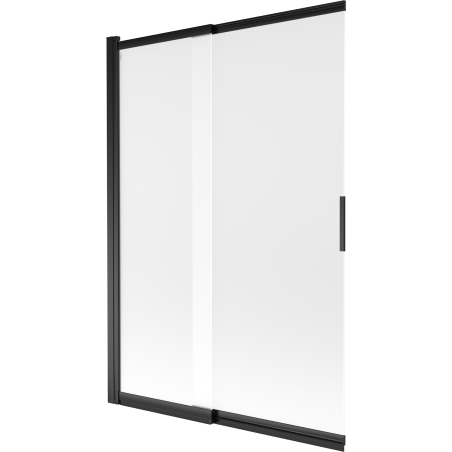 Mexen Fox zweiflügelige Schiebewannenwand 120 x 150 cm, matt, schwarz - 891-120-002-70-30