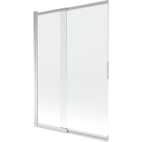 Mexen Fox 2-flügelige Duschabtrennung, Schiebetür 120 x 150 cm, transparent, Chrom - 891-120-002-01-00