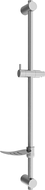Mexen DF Duschstange mit Seifenschale 80 cm, Graphit - 79382-66