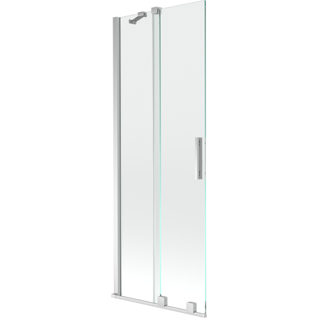 Mexen Velar Badewannenfaltwand 2-flügelig zum Schieben 70 x 150 cm, transparent, Chrom - 896-070-000-01-01