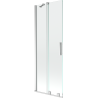 Mexen Velar zweiflügelige Badewannenabtrennung, verschiebbar, 70 x 150 cm, transparent, Chrom - 896-070-000-01-01