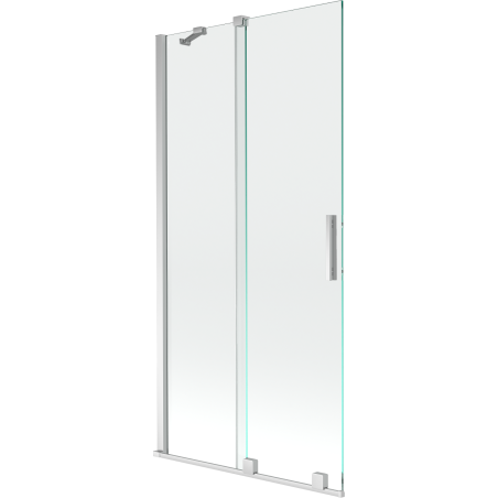 Mexen Velar 2-flügelige Duschwand 95 x 150 cm, transparent, Chrom - 896-095-000-01-01