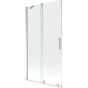 Mexen Velar Duschabtrennung 2-flügelig, verschiebbar 100 x 150 cm, transparent, Chrom - 896-100-000-01-01