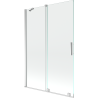 Mexen Velar 2-flügelige Duschwand, 120 x 150 cm, transparent, Chrom - 896-120-000-01-01