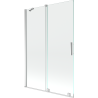 Mexen Velar Duschwand 2-flügelige Schiebetür 120 x 150 cm, transparent, chrom - 896-120-000-01-01