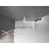 Mexen Velar zweiteilige Badewannenabtrennung zum Schieben 95 x 150 cm, transparent, weiß - 896-095-000-01-20