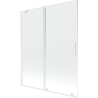 Mexen Velar duschwand 2-flügelig schiebbar 140 x 150 cm, transparent, weiß - 896-140-000-01-20