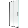 Mexen Velar Duschabtrennung 2-flügelig verschiebbar 85 x 150 cm, transparent, schwarz - 896-085-000-01-70