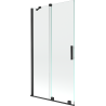 Mexen Velar Duschabtrennung 2-flügelig, verschiebbar 100 x 150 cm, transparent, schwarz - 896-100-000-01-70