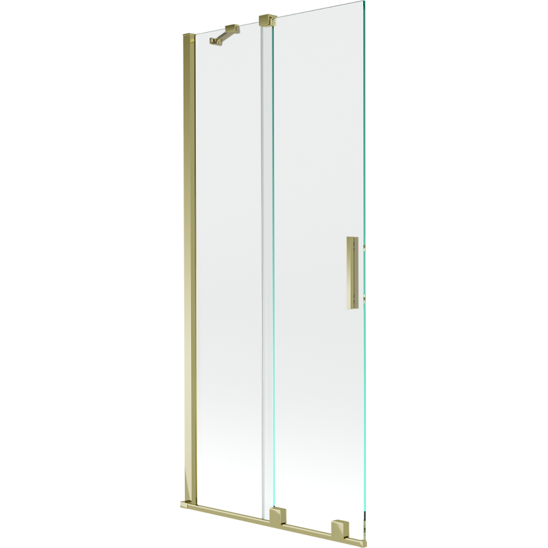 Mexen Velar 2-flügelige Schiebewannenabtrennung 85 x 150 cm, transparent, gold - 896-085-000-01-50