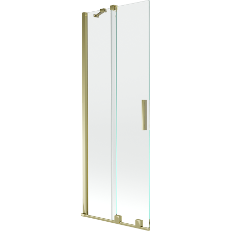 Mexen Velar Duschwand, 2-flügelig, 70 x 150 cm, transparent, gold - 896-070-000-01-50