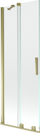 Mexen Velar Duschwand, 2-flügelig, 70 x 150 cm, transparent, gold - 896-070-000-01-50