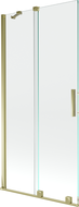 Mexen Velar Duschabtrennung 2-flügelig verschiebbar 95 x 150 cm, transparent, gold - 896-095-000-01-50