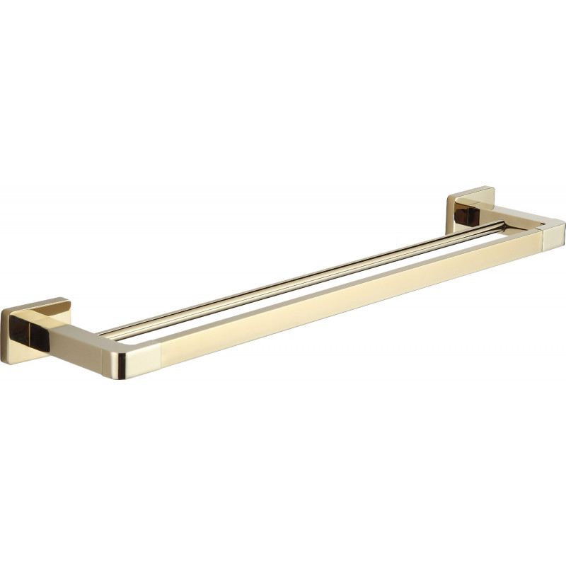 Mexen Asis doppelter Handtuchhalter, golden - 7017625-50
