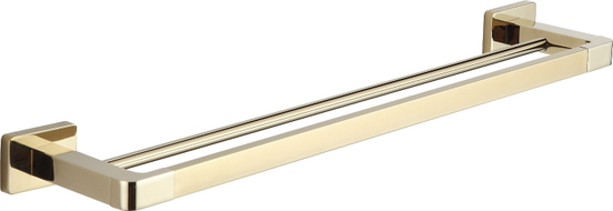 Mexen Asis doppelter Handtuchhalter, gold - 7017625-50