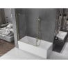 Mexen Velar zweiteilige, verschiebbare Badewannenabtrennung 130 x 150 cm, transparent, gold - 896-130-000-01-50