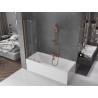 Mexen Velar Duschabtrennung 2-flügelig schiebbar 70 x 150 cm, transparent, gebürstetes Kupfer - 896-070-000-01-65