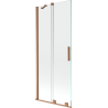 Mexen Velar Duschwand 2-flügelig verschiebbar 85 x 150 cm, transparent, gebürstetes Kupfer - 896-085-000-01-65
