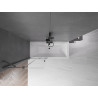 Mexen Velar 2-flügeliger, verschiebbarer Badewannenaufsatz 80 x 150 cm, transparent, gebürstetes Gun Gray - 896-080-000-01-66