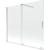 Mexen Velar 2-flügelige Schiebeduschabtrennung 180 x 150 cm, transparent, Chrom - 896-180-000-01-01