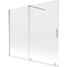 Mexen Velar Duschabtrennung 2-teilig verschiebbar 180 x 150 cm, transparent, Chrom - 896-180-000-01-01
