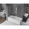 Mexen Velar Duschabtrennung, 2-flügelig, Schiebetür 150 x 150 cm, transparent, weiß - 896-150-000-01-20