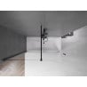 Mexen Velar 2-flügelige verschiebbare Badewannenwand 170 x 150 cm, transparent, schwarz - 896-170-000-01-70