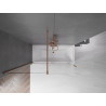 Mexen Velar 2-flügelige, verschiebbare Badewannenabtrennung 160 x 150 cm, transparent, gebürstetes Kupfer - 896-160-000-01-65