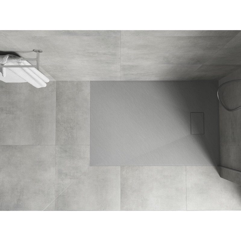 Mexen Hugo rechteckige Duschwanne SMC 130 x 70 cm, grau - 42617013