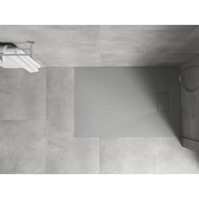 Mexen Hugo rechteckige SMC Duschwanne 130 x 80 cm, grau - 42618013