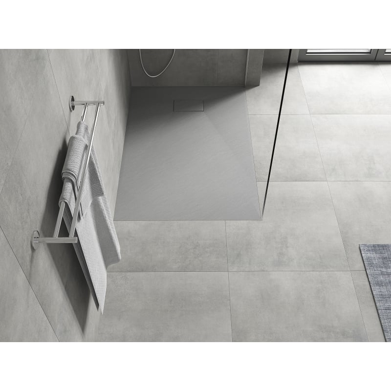 Mexen Hugo rechteckige SMC Duschwanne 130 x 80 cm, grau - 42618013