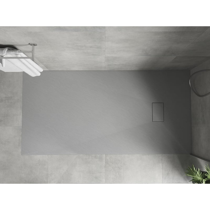 Mexen Hugo Rechteckige SMC-Duschwanne 170 x 90 cm, grau - 42619017