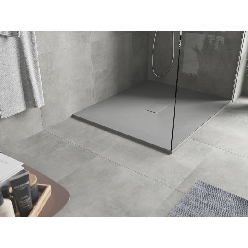 Mexen Hugo rechteckige SMC-Duschwanne 120 x 100 cm, grau - 42611012