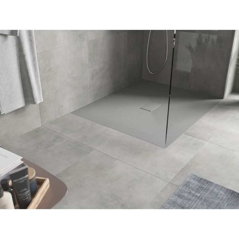 Mexen Hugo rechteckige SMC-Duschwanne 120 x 100 cm, grau - 42611012