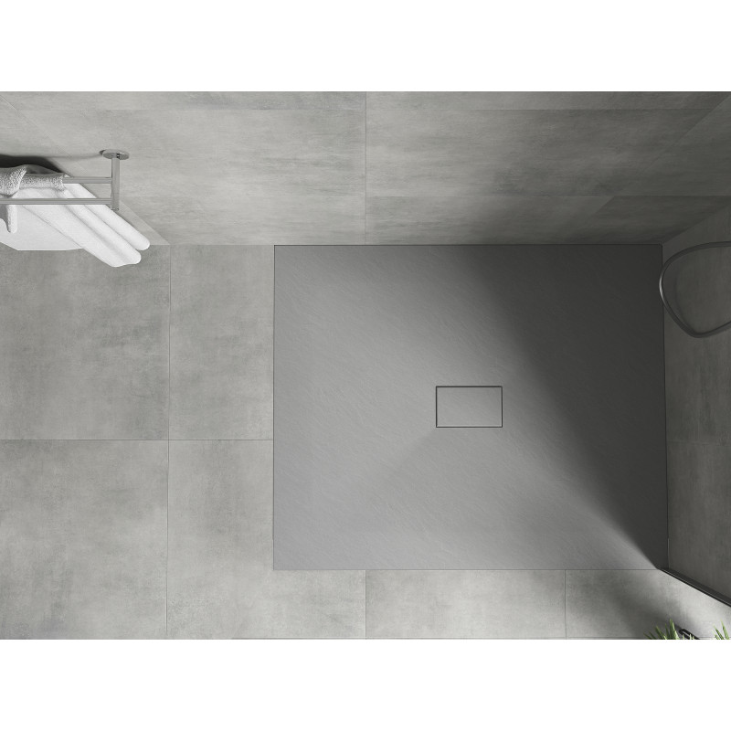 Mexen Hugo rechteckige SMC-Duschwanne 120 x 100 cm, grau - 42611012