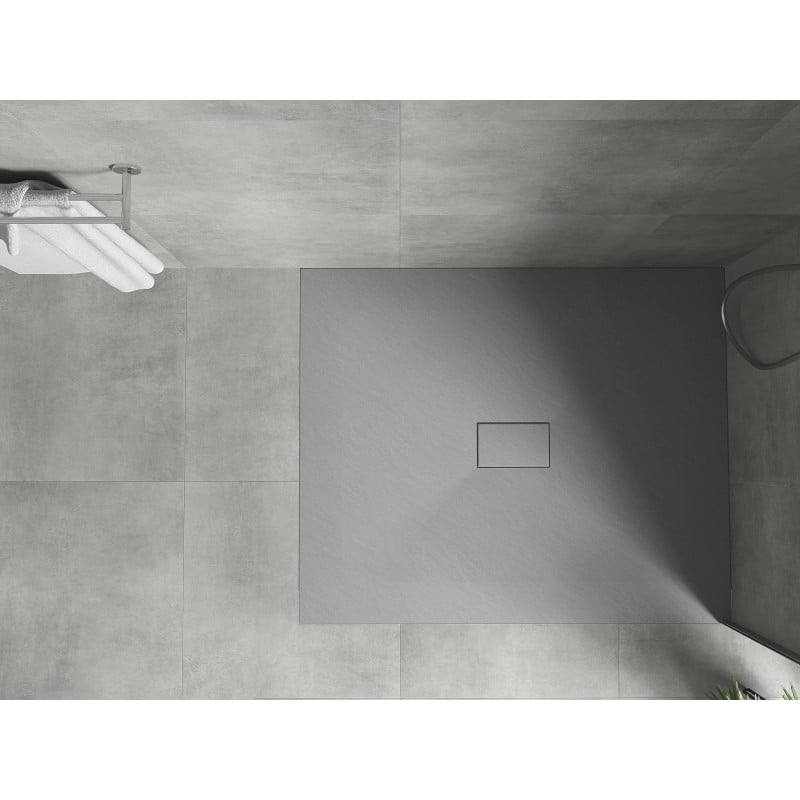 Mexen Hugo rechteckige Duschtasse SMC 140 x 100 cm, grau - 42611014