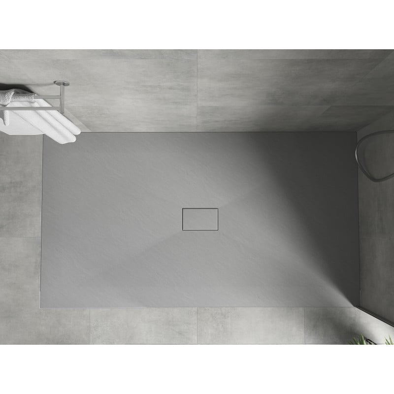 Mexen Hugo rechteckige Duschwanne SMC 170 x 100 cm, grau - 42611017
