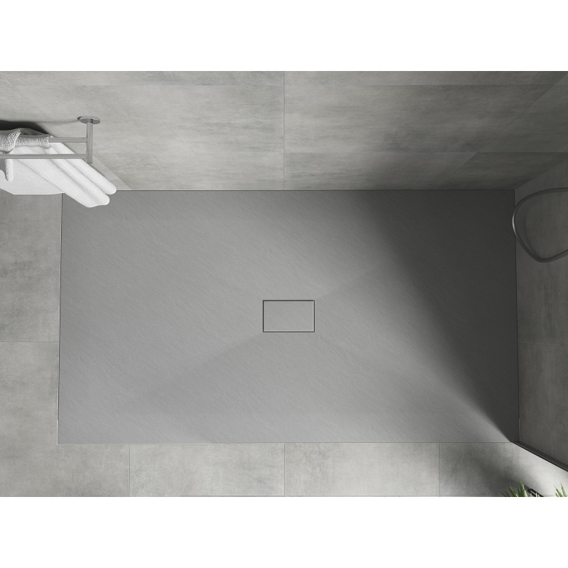 Mexen Hugo rechteckige SMC-Duschwanne 180 x 100 cm, grau - 42611018