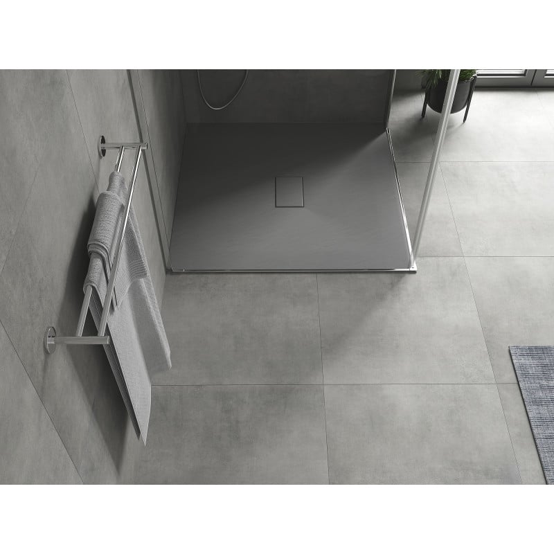 Mexen Hugo quadratische Duschwanne SMC 100 x 100 cm, Grau - 42611010