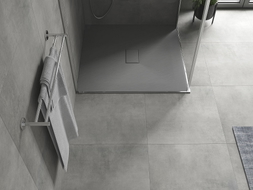 Mexen Hugo quadratische Duschwanne SMC 100 x 100 cm, Grau - 42611010
