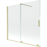 Mexen Velar Duschwand 2-flügelig, verschiebbar 170 x 150 cm, transparent, Gold gebürstet - 896-170-000-01-55