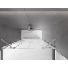 Mexen Velar Duo Badewannenfaltwand 2-flügelig ausziehbar 150 x 150 cm, transparent, Chrom - 896-150-000-02-01