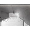 Mexen Velar Duo 2-teilige Badewannenfaltwand 160 x 150 cm, transparent, Chrom - 896-160-000-02-01