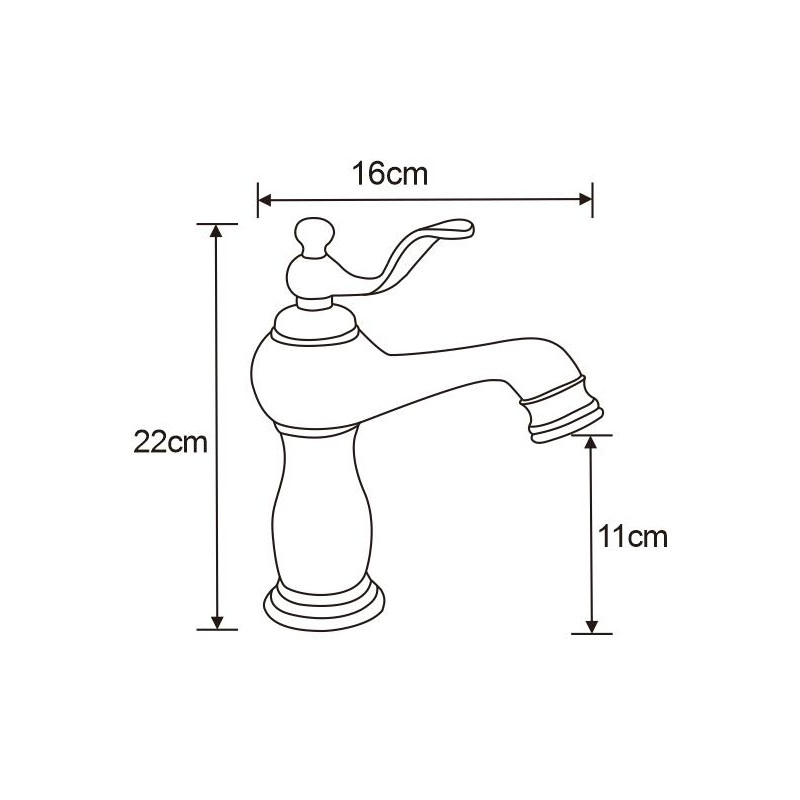 Mexen Vela Waschbeckenarmatur, gold - 744500-50