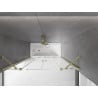 Mexen Velar Duo Duschabtrennung 2-flügelig zum Schieben 160 x 150 cm, transparent, gebürstetes Gold - 896-160-000-02-55