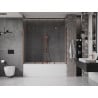 Mexen Velar Duo 2-flügelige, verschiebbare Badewannenabtrennung 180 x 150 cm, transparent, Roségold - 896-180-000-02-60